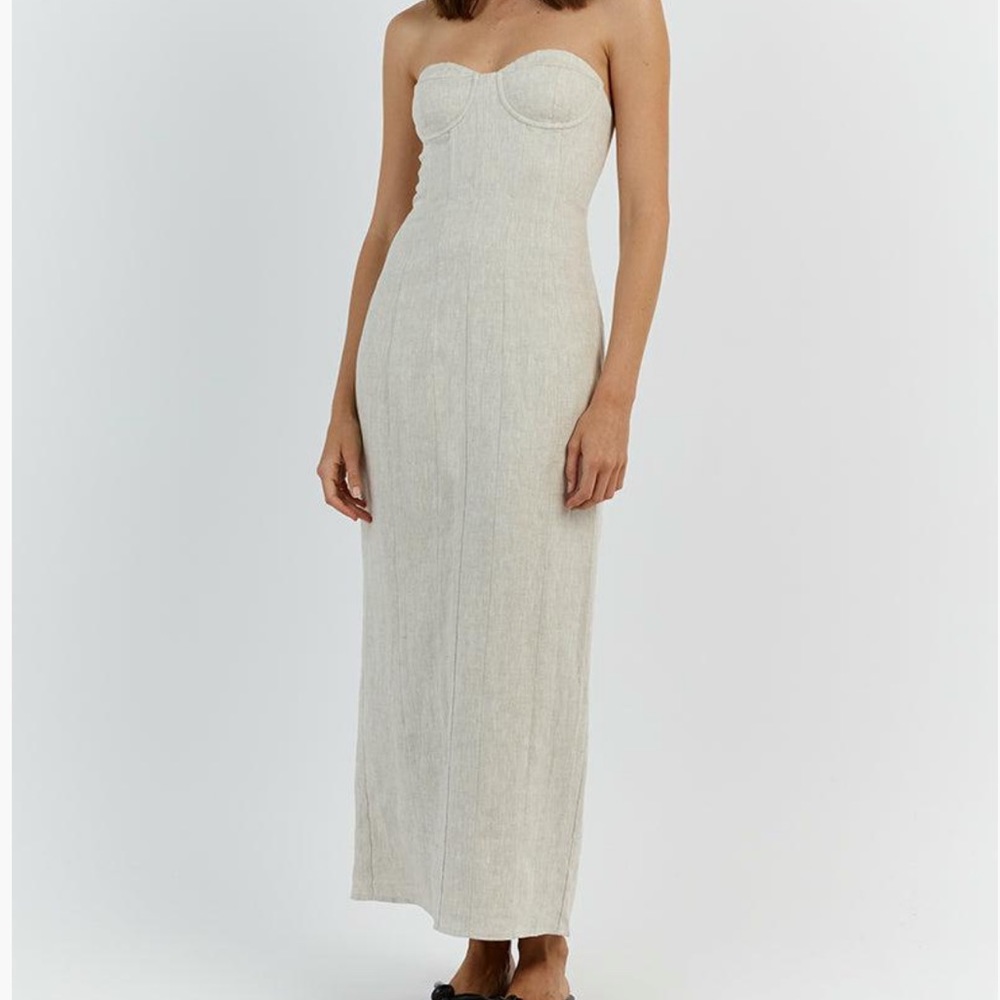 DISSH Midi | Leo Natural Linen Midi Dress